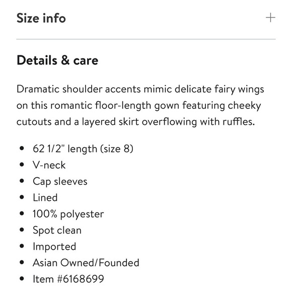 Mac Duggal 67803 Floral Chiffon Cutout Ruffle Shoulder Ball Gown Maxi Dress sz 8 - Picture 15 of 15